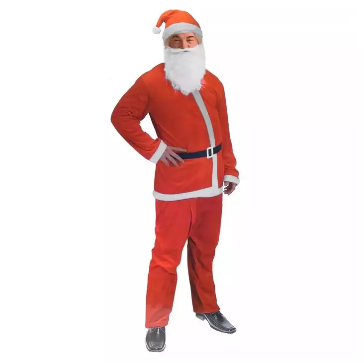 Joulupukin puku 5-osainen - Jouluasusteet ja tonttulakit - 8719202645934 - 1