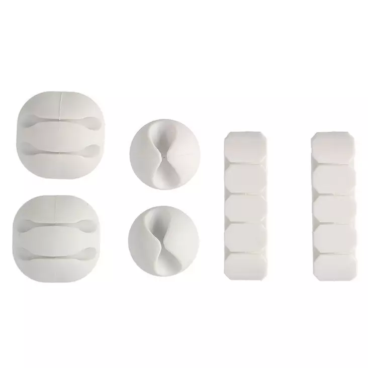 kaapelikiinnikkeet 6kpl tarmo - Jatkojohdot, kaapelikelat ja tarvikkeet - 6410416021614 - 1