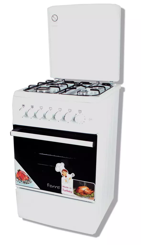 KAASULIESI 50x55cm Ferre 4-poltinta + uuni - Uunit ja liedet - 6430050621964 - 1