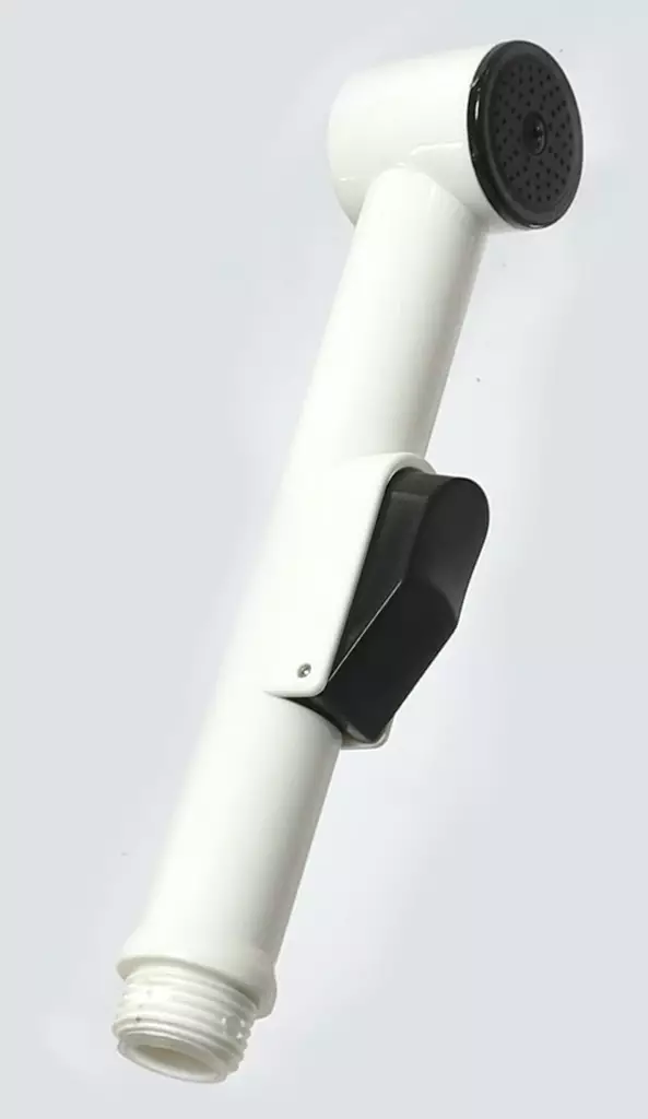 Käsisuihku bidekahva valkoinen telineellä - Suihkut - 6438159121774 - 1