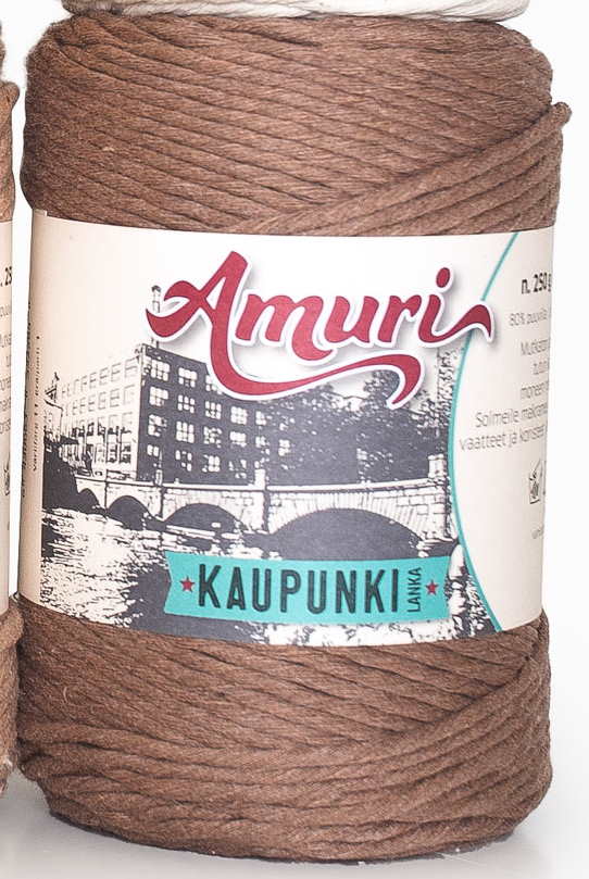 KAUPUNKILANKA AMURI MOPPILANKA 250g Amuri 11 Kaakao - Makrameelangat ja moppilangat - 6430063332284 - 1