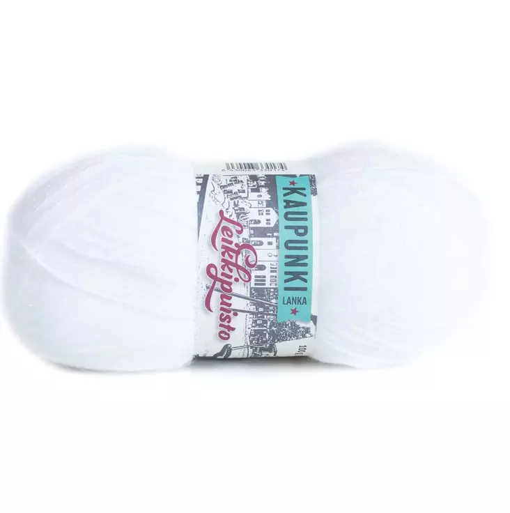 Lanka Leikkipuisto 001 Valkoinen 100 g - Erikoislangat - 6430063330174 - 1