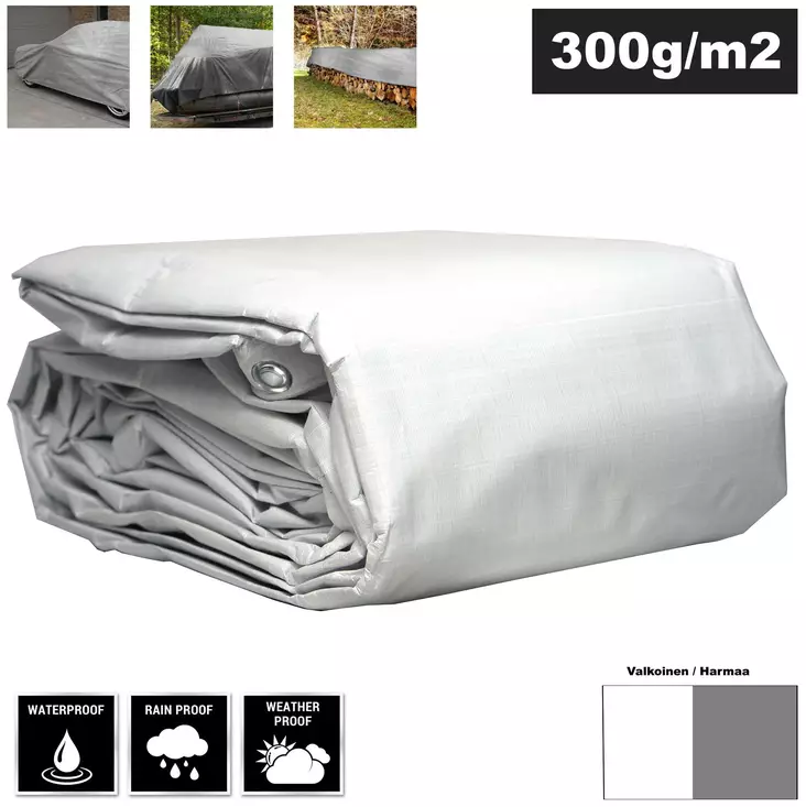 Raskaspeite kestopeite pressu valkoinen pressu hopea peite suojapeite - Raskaspeitteet - 6430013428364 - 1