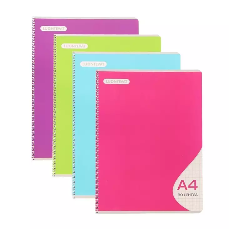 KIERREVIHKO A4/80 7X7 MM COLOR - Lehtiöt, muistikirjat ja vihkot - 6416965214484 - 1