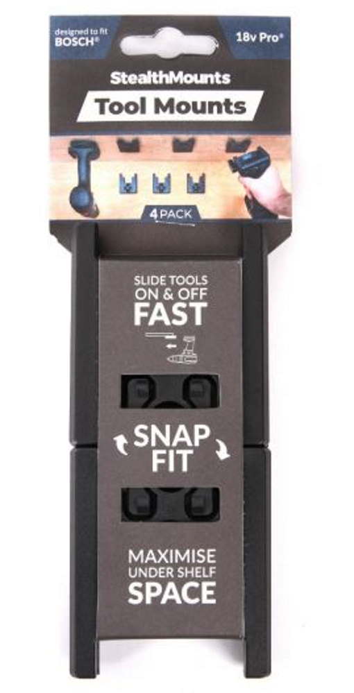 Koneenpidike BOSCH rungolle 4kpl StealtMounts - Akkuporakoneet - 728488326114 - 1