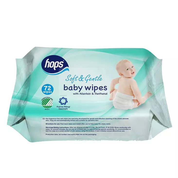Hops Kosteuspyyhe Sensitive 72Kpl - Vauvan hoito - 8690510115404 - 1
