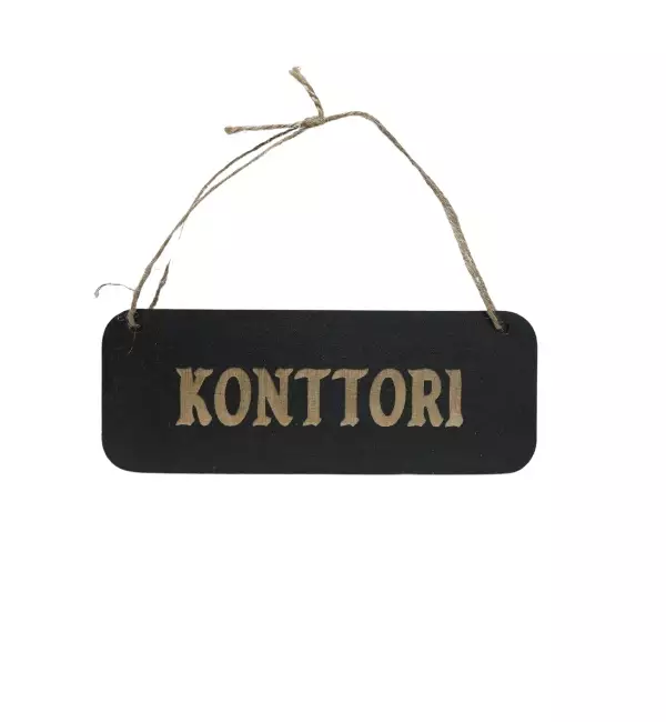 konttori kyltti musta - Kyltit ja avaimenperät - 6430077570184 - 1
