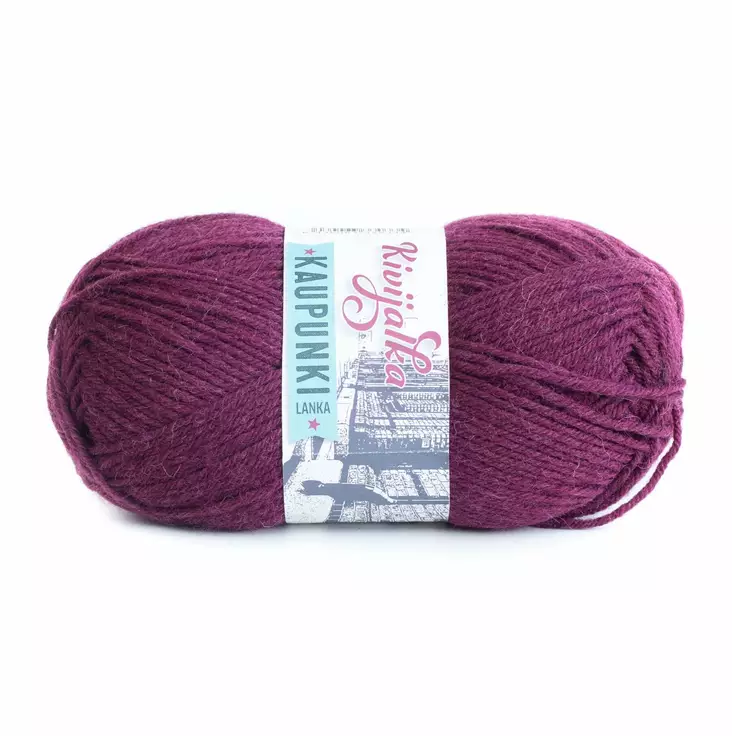 Lanka Kivijalka 43 Viininpunainen 100 g - Sukkalangat - 6430063330334 - 1