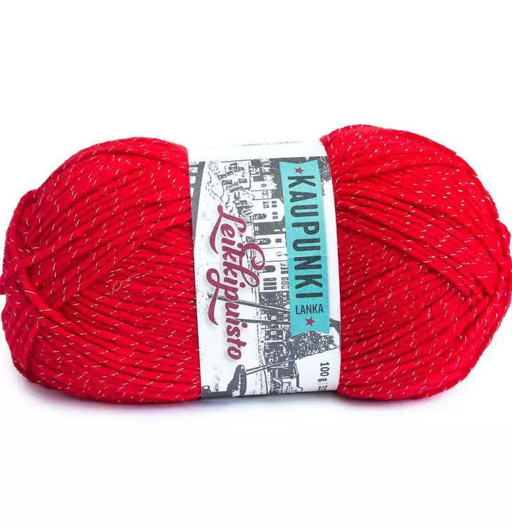 Lanka Leikkipuisto 010 Punainen 100 g - Erikoislangat - 6430063330204 - 1