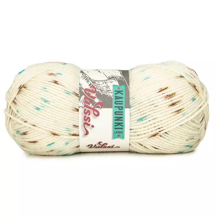 LANKA VALSSI 5795 L.VALKOINEN/TURKOOSI 1 - Akryylilangat - 6430063332734 - 1