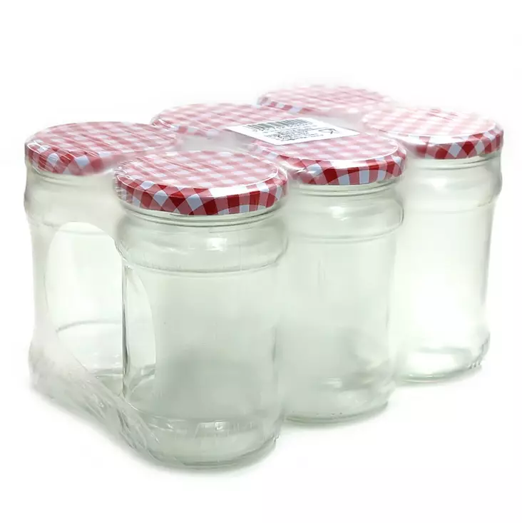 Lasipurkki 315ml /330ml 6kpl /pkt - Lasipullot, purkit ja säilöntä - 5901752502024 - 1