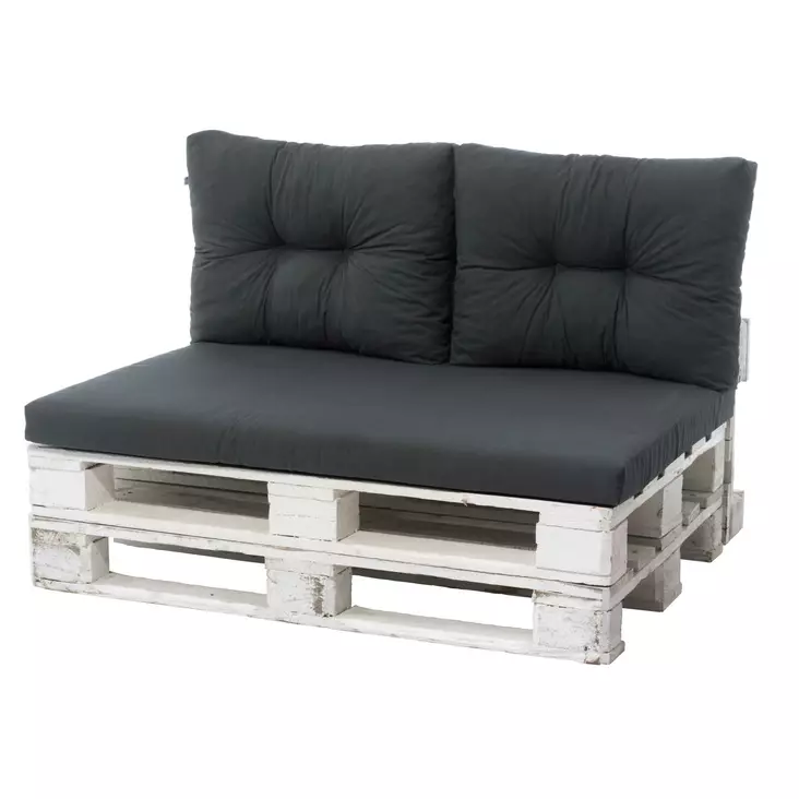 Lavapehmuste harmaa kuormalavapehmusteet lavasohvalle - Ulkokalusteiden pehmusteet ja tyynyt - 6410413036024 - 1