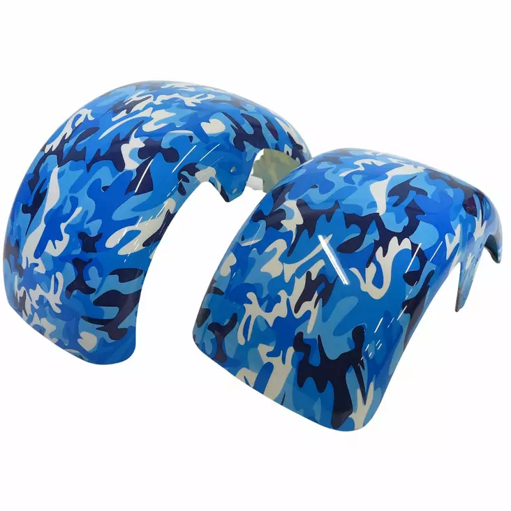 Sähköskootterin lokasuojat sininen maastokuvio - Sähköskootteri renkaat, vanteet, lokarit - 821704 - 1