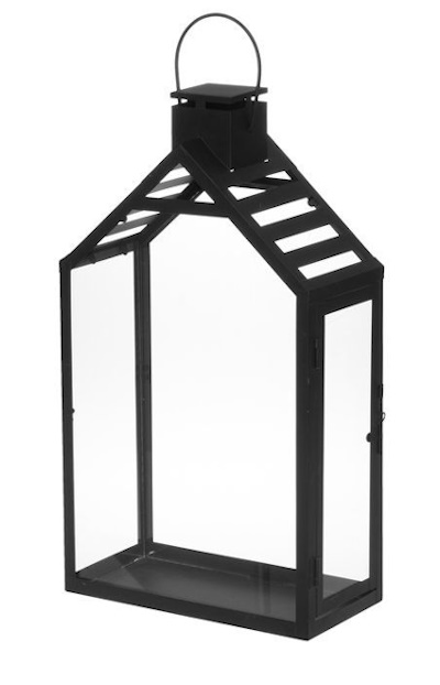 musta lyhty 45cm - Ulkolyhdyt - 6410416292434 - 1