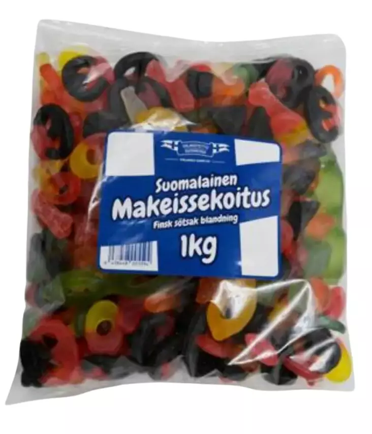 makeissekoitus 1kg finlandia=20 - Makeiset ja naposteltavat - 6438448005594 - 1