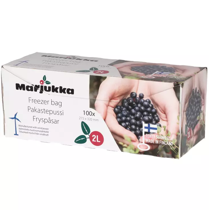 Valmistettu Suomessa. - Pakastuspussit ja -rasiat - 6410413200784 - 1