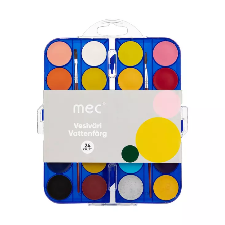 MEC VESIVÄRIT 24KPL - Taiteilijatarvikkeet - 6414505133264 - 1