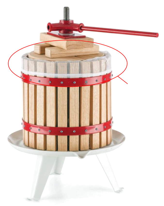 Mehupuristimen vaihto suodatinpussi 30L - Mehupuristimet ja tarvikkeet - 4742656003474 - 1