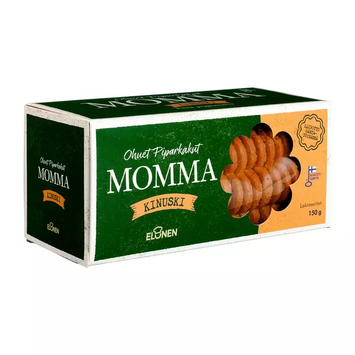 Ohuet piparkakut 150g Kinuski - Leivät, keksit ja leivonnaiset - 6410580429544 - 1