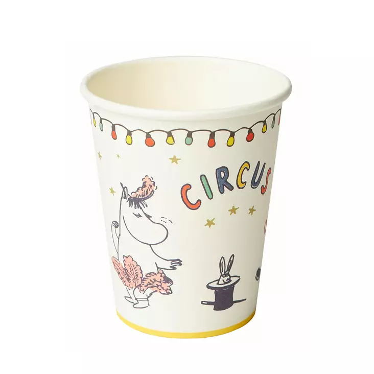 Kuumakuppi 12 kpl 250ml Sirkusmuumi - Kertakäyttömukit ja -lasit - 6411639235314 - 1