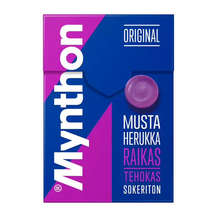 Mynthon Kurkkupastilli 85g MustaherukkaC - Makeiset ja naposteltavat - 6420256016114 - 1