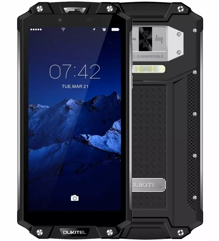 OUKITEL WP2 ÄLYPUHELIN 10000mah VEDENKESTÄVÄ - Puhelimet ja puhelintarvikkeet - 6971078303734 - 1