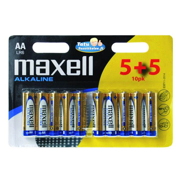 PARISTOT MAXELL AA LR6 10 PKT - Sormiparistot - 4902580724894 - 1