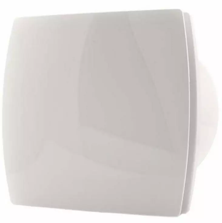 POISTOILMAPUHALLIN 100MM PRO VALKOINEN AJASTIMELLA JA KOSTEUSANTURILLA Europlast 19W 100m3/h T100HT - Ilmanvaihtokoneet ja LTO - 4750492213414 - 1