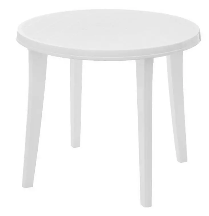 CURVER LISA P=C3=96YT=C3=84 VALKOINEN 90 CM - Puutarhapöydät - 3253929138034 - 1