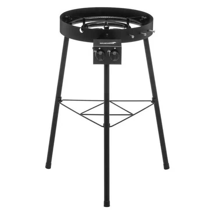 Iso rengaspoltin jaloilla ja tuulisuojalla. - Rengaspolttimet - 6410416429694 - 1