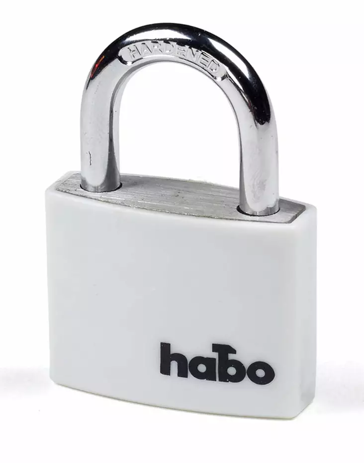 RIIPPULUKKO HABO 703-40 VALKOINEN - Riippulukot, kassalippaat ja kassakaapit - 7317900173554 - 1