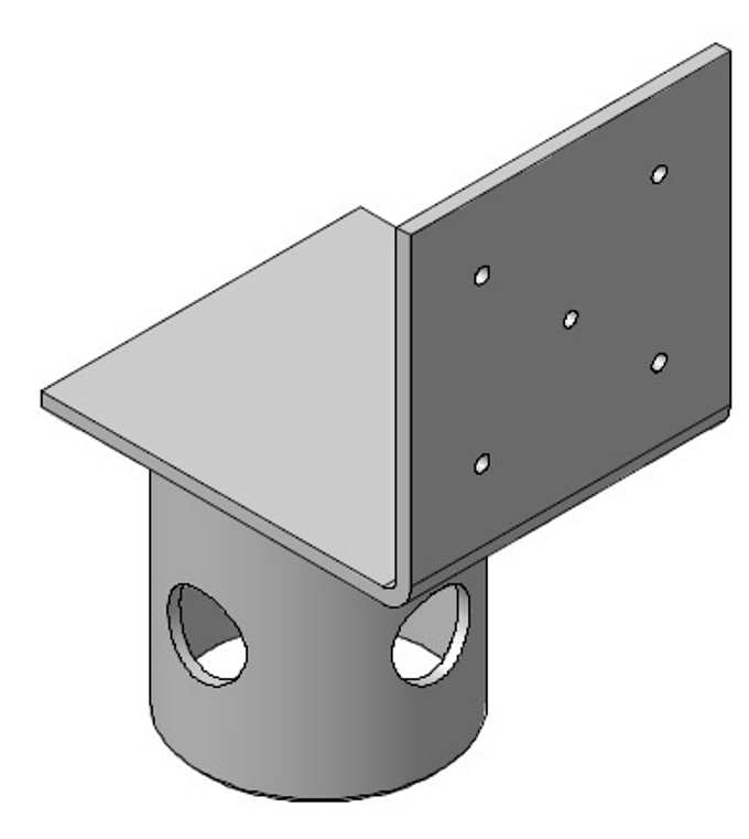 Ruuvipaalun kiinnike 1-reuna - Terassiruuvit ja terassijalat - 6438168092614 - 1