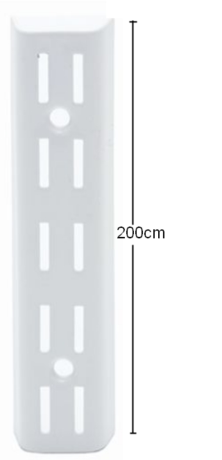 SEINÄKISKO 2000mm VALKOINEN HSS HABO - Seinäkiskot ja kannakkeet - 7317900201554 - 1