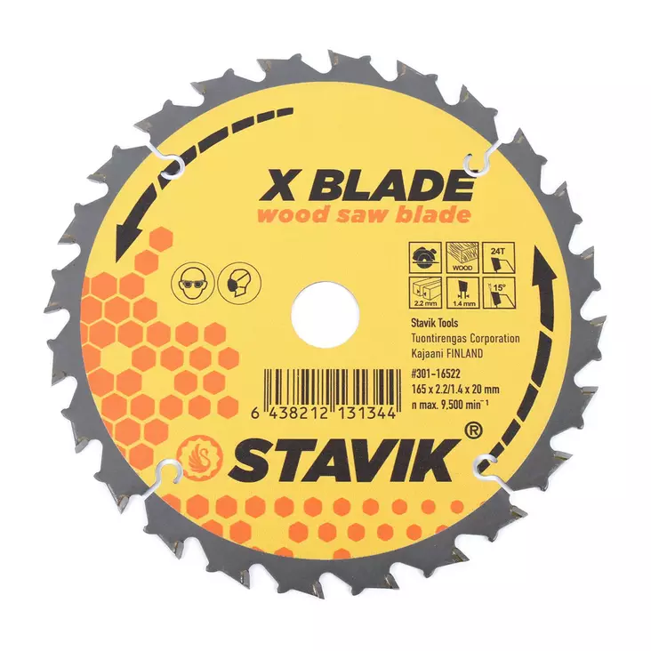 Stavik sirkkelinterä 165mm 24T - Sirkkelinterät - 6438212131344 - 1