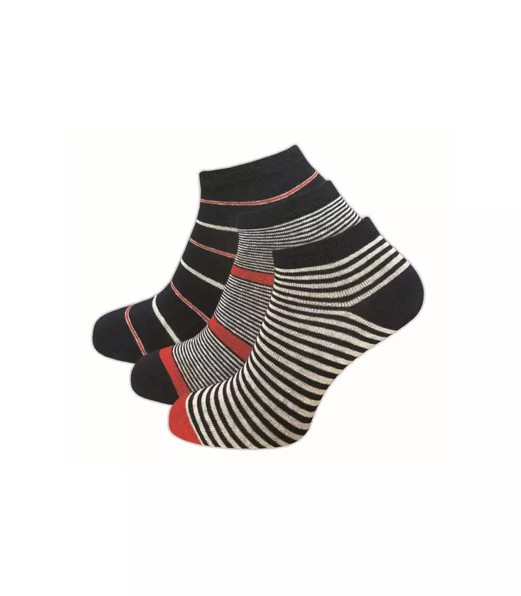 SUKAT SNEAKER RAITA 3-PARIA NAISTEN - Naisten sukat ja sukkahousut - 4016246116364 - 1