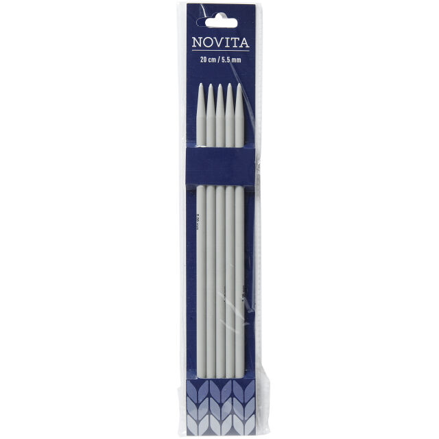 SUKKAPUIKKO 20cm 5,5mm Novita sukkapuikko muovinen - Sukkapuikot - 6412619625514 - 2