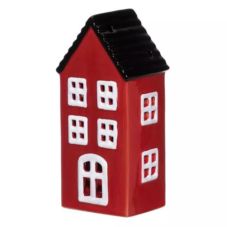 Talolyhty LED-valoilla Copenhagen punainen 17cm - Lyhdyt sisäkäyttöön - 6410416312224 - 1