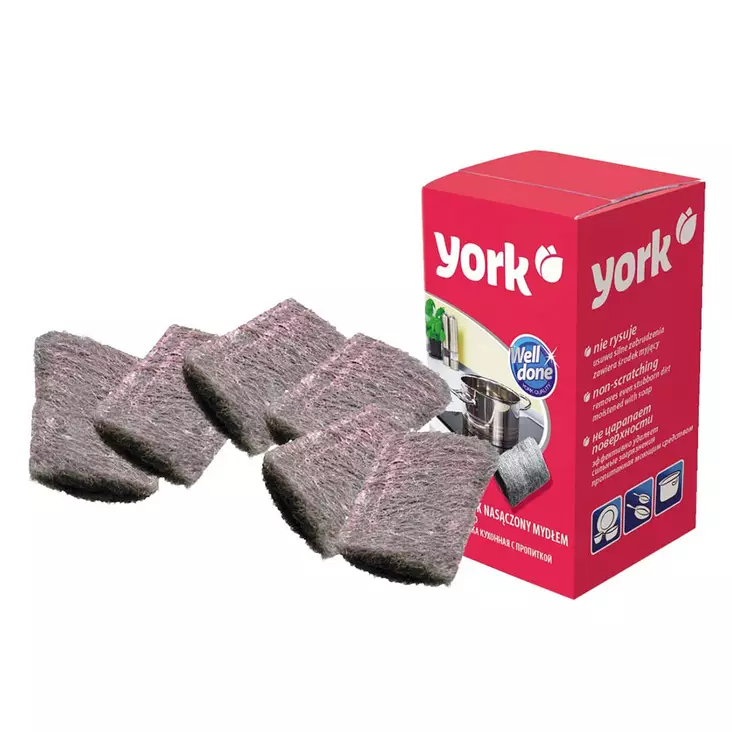 YORK TERÄSVILLA 6kpl sis.pesuaine - Hankaussienet ja ihmesienet - 5903355008804 - 1