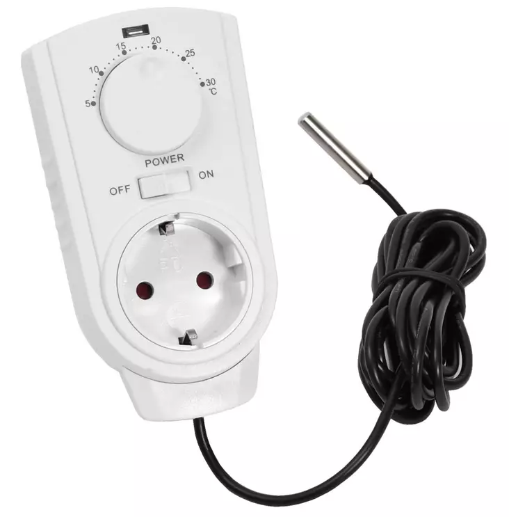 TERMOSTAATTI 3M ANTURIJOHDOLLA - Käyttövesiliittimet ja tarvikkeet - 6438152080634 - 1