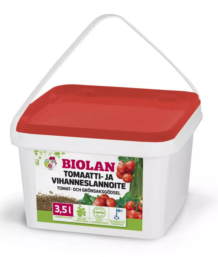 TOMAATTI- JA VIHANNESLANNOITE 3,5L PAKKI - Lannoitteet - 6411960155534 - 1