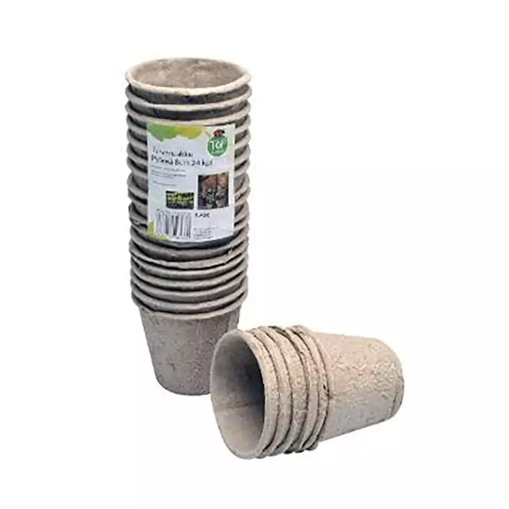 TURVERUUKUT PYÖREÄ 8CM 10KPL - Esikasvatus ja idättäminen - 6438159078764 - 1