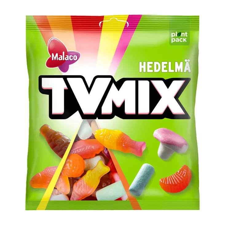 Malaco TV Mix hedelmäkarkkipussi 340g - Makeiset ja naposteltavat - 6420256912034 - 1