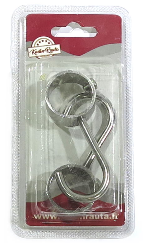 VAATETANGON KOUKKU 25MM 2KPL - Koukut, naulakot ja telineet - 6438417018594 - 1