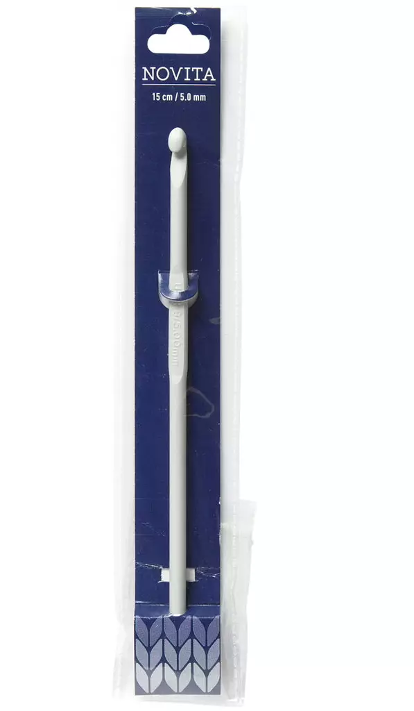 VIRKKUUKOUKKU 15cm 5,00mm Novita alumiini virkkuukoukku - Virkkuukoukut - 6412619675014 - 1