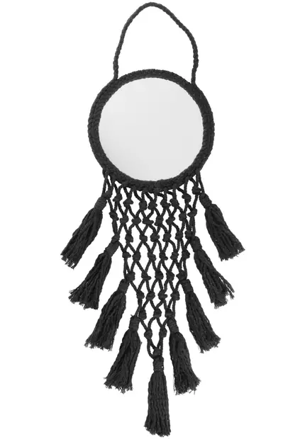 Roikkuva peili makrameekoristeella. - Peilit - 6410416102825 - 1