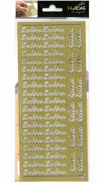 ÄÄRIVIIVATARRA KUTSU KULTA - Tarrat ja kiiltokuvat - 6417715093045 - 1