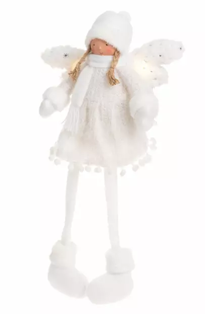 ENKELI ISTUVA LED VALOLLA WINTERSEASON - Jouluhahmot - 6410413197145 - 2