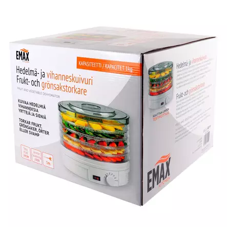 Emax Kitchen Hedelm=C3=A4- ja kasvikuivuri 245W - Mehupuristimet ja tarvikkeet - 6430050621025 - 2