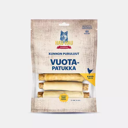 Koiran vuotapatukka kana 17cm 450g - Koiranruoat ja herkut - 6438554002135 - 1