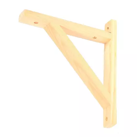 HYLLYNKANNAKE PUINEN 17,5CM - Hyllynkannattimet ja seinäkiskot - 6410411793325 - 2